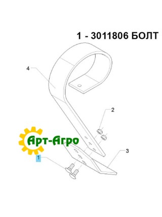 3011806 Śruba z łbem okrągłym M12x30 10.9 Lemken (oryginalna)