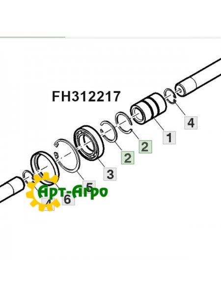 FH312217 John Deere ring