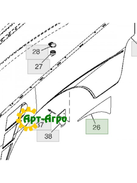 R215432 John Deere heat shield R215432 John Deere heat shield