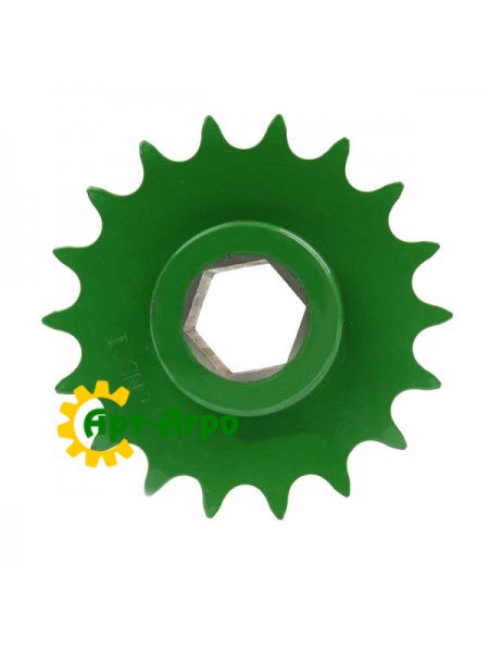 AH130572 Зірочка колосового елеватора комбайна John Deere Z-18 (18 зубів)