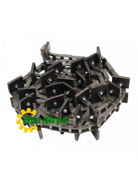 AH131074 Колосовой элеватор John Deere в сборе 151 звеньев, 25 скребков, d 7,15 мм [AM]