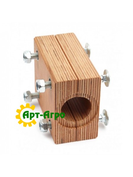 000678522 Деревянный подшипник 678522 соломотряса комбайна Claas - 61х100х124мм [TR] (JAG)