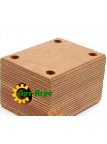 000703827 Деревянный подшипник соломотряса комбайна Claas - 66х80х100 мм