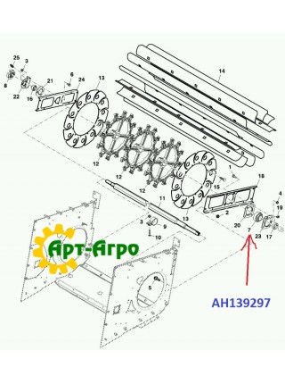 AH139297 JOHN DEERE JOHN DEERE Закріплюваний кульковий підшипник