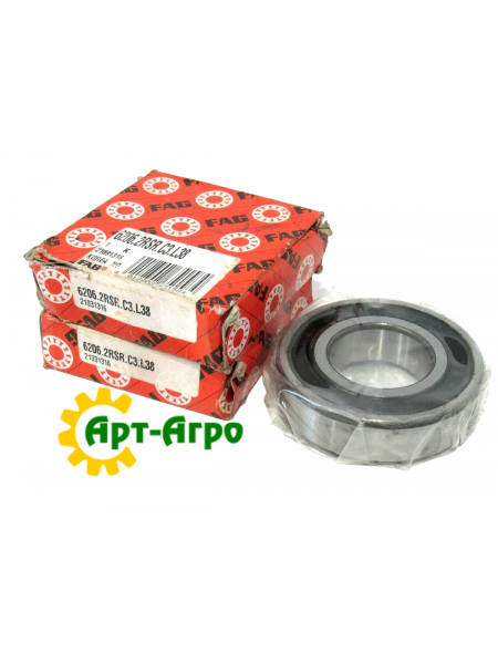 6206.2RSR.C3 FAG Підшипник однорядний кульковий 6206.2RSR.C3 FAG Підшипник однорядний кульковий