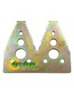 H163131 Сегмент ножа жниварки подвійний (велика насічка) John Deere