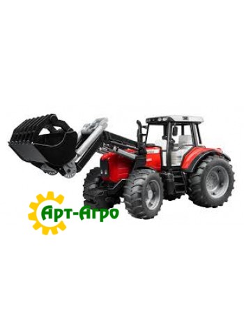 Ciągnik zabawkowy z łyżką Massey Ferguson 8240 BR-02042