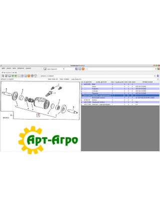 AH131045 Rem. Zestaw uszczelek olejowych John Deere
