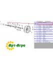 B13294 Mankiet tarczowy do redlic John Deere
