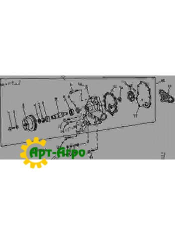 AR90861 Сальник 35,0 X 72,11 X 8,0 John Deere
