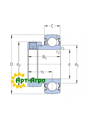 YET 207/AG SKF Закріплюваний кульковий підшипник YET 207/AG SKF Закріплюваний кульковий підшипник