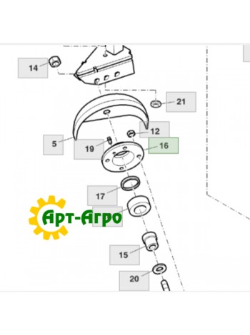 A53133 Ступица  John Deere