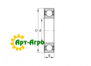 62310-2RS UBP Підшипник однорядний кульковий