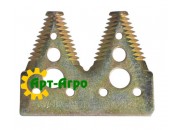H163131 Сегмент ножа жатки двойной (большая насечка) John Deere (SAM)
