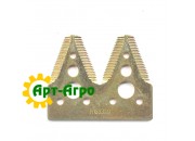 H153329 Сегмент ножа жатки двойной (мелкая насечка) John Deere (SAM)
