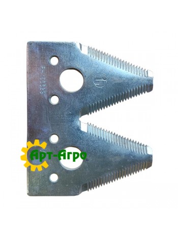Н153329-RD Сегмент ножа жатки двойной (мелкая насечка) John Deere(RADURA)