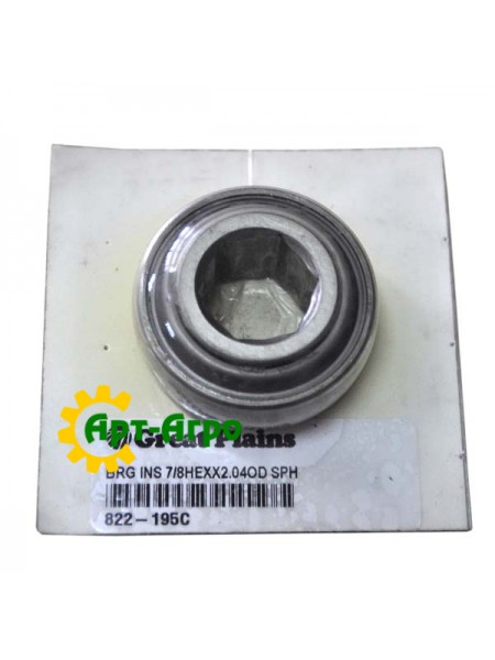 822-195С GREAT PLAINS Подшипник однорядный шариковый с шестигранным отверстием 822-195С GREAT PLAINS Подшипник однорядный шариковый с шестигранным отверстием