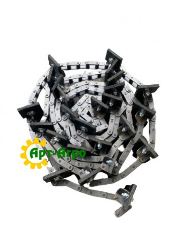 AH131074 Zespół przenośnika zbożowego John Deere 151 ogniw, 25 zgarniaczy, śr. 7,15 mm, CA550 (Cametet)