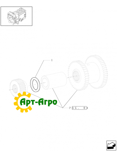 5129644 Регулювальна шайба CNH