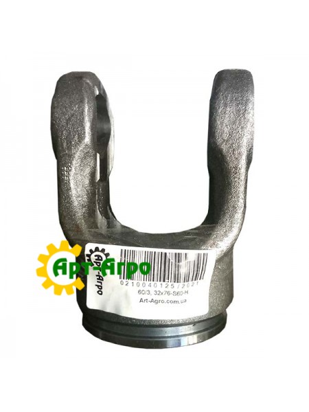 Вилка карданного вала на трубу "звезда" наружную 56,8x4,3 под крестовину 32x76