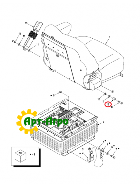 87313413 Tuleja, 3340 CNH