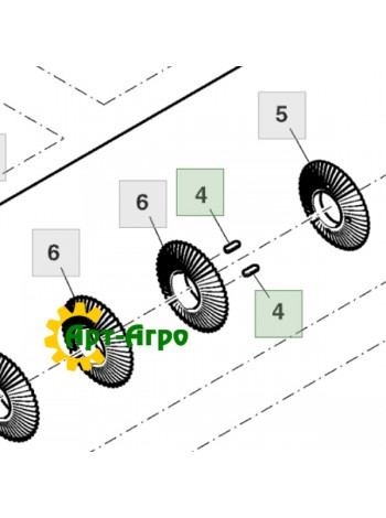 HXE47347 Шпонка John Deere
