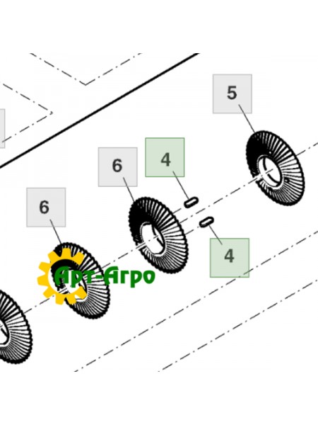 HXE47347 Шпонка John Deere