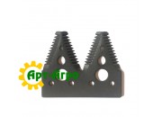 H163131 Сегмент ножа жатки двойной (большая насечка) John Deere(MISH)