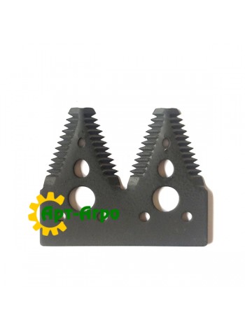 H163131 Сегмент ножа жатки двойной (большая насечка) John Deere(MISH)