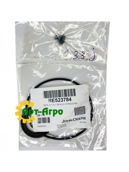 RE523784 Zestaw uszczelek obudowy filtra oleju John Deere