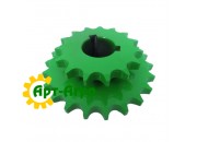 AH125782 Подвійна ланцюгова зірочка приводу реверсу похилої камери John Deere