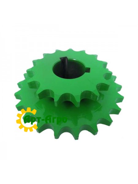AH125782 Podwójne koło łańcuchowe John Deere z nachyloną komorą napędu wstecznego