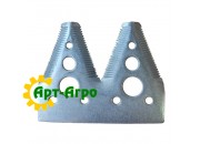 H153329 Double reaper knife segment (fine notch) John Deere (ROYAL TIGER)