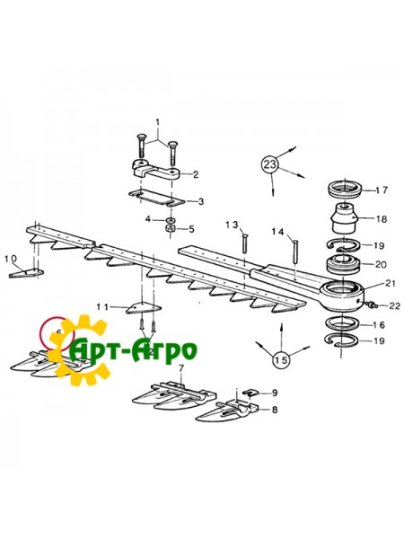 80379720 Dwupalcowy CNH(AGV)