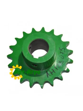 AH128075-UA Звездочка Z=19 привода выгрузочных шнеков John Deere (Укр)