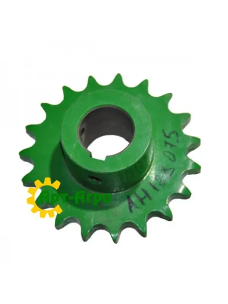 AH128075-UA Звездочка Z=19 привода выгрузочных шнеков John Deere (Укр)