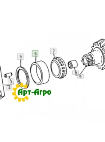 JD7416 JOHN DEERE Обойма підшипника зовнішня