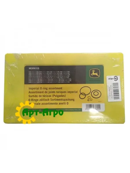MCXFA1115 O-ring set, inch (32 sizes, 407 pcs) John Deere MCXFA1115 O-ring set, inch (32 sizes, 407 pcs) John Deere