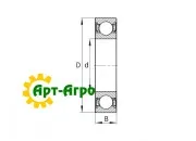 61804-2RS TIMKEN Підшипник кульковий однорядний