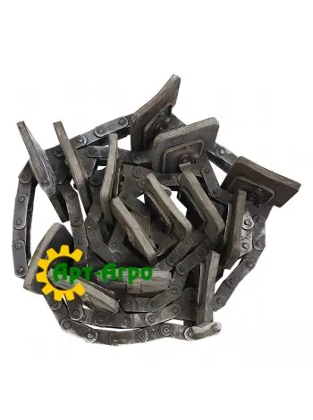 61.02.008-02 Транспортер колосового елеватора 85 ланок 14 скребків у зборі