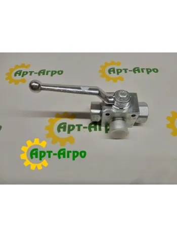 Кран кульовий 3 ходовий 3/8 500 Bar INTEVA