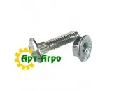 626406/8.0 Болт сегмента М6х25 под отвертку, длинная+гайка