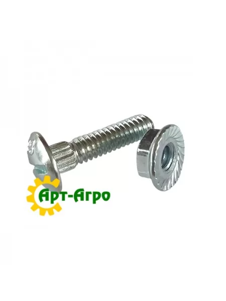 626406/8.0 Болт сегмента М6х25 под отвертку, длинная+гайка