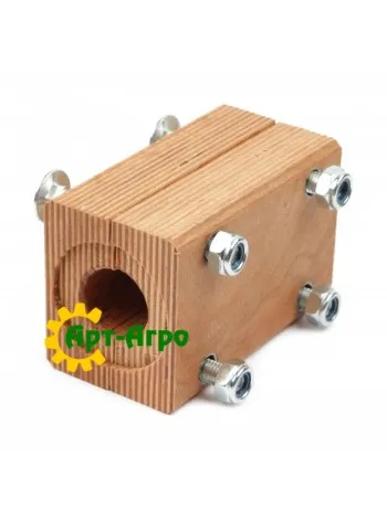 Деревянный подшипник соломотряса комбайна Claas - 71х80х124мм  (618186 , 000618186)