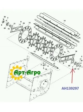 AH139297 JOHN DEERE JOHN DEERE Закріплюваний кульковий підшипник