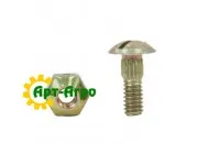 H125891 Болт сегмента М5,5х16 під викрутку + гайка