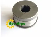 AH122717 Муфта вивантажувального шнека шліцева з бортиком T-19 Ø = 84 мм John Deere (Royal Tiger)