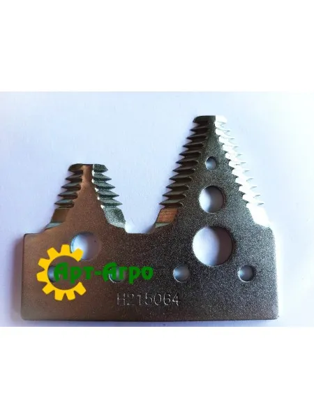 H215064 Сегмент ножа жниварки подвійний (велика насічка) John Deere (XMP)