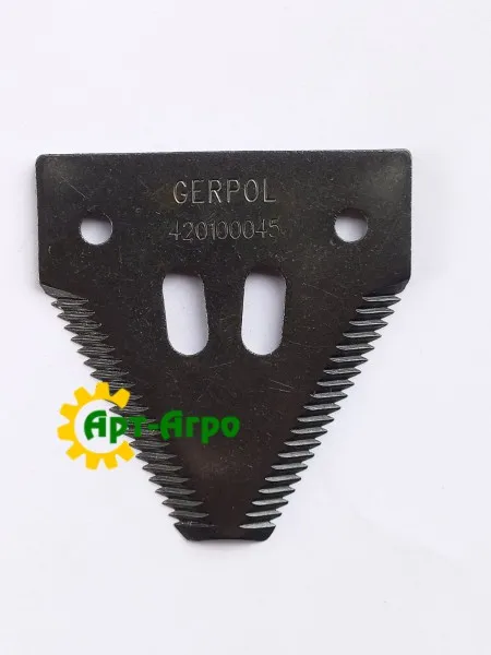 420100045 Сегмент жниварки (середній) John Deere (Gerpol) аналог