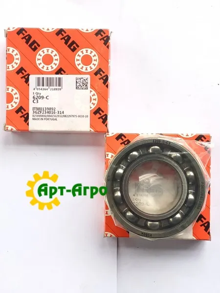 6209 C3 FAG Підшипник однорядний кульковий